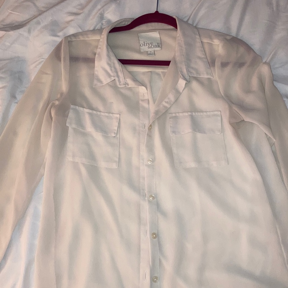 Olive & Oak Cream Button Down